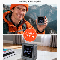 CO2 Monitor with Temperature & Humidity Display - Portable NDIR Sensor